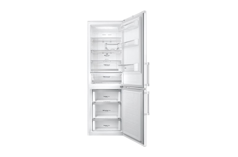 LG Ny Køle-/fryseskabe med Total No Frost, 190cm (nettovolumen 318 liter), GBB59SWFZB