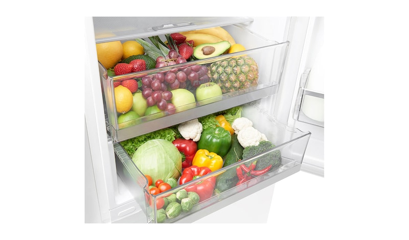 LG Ny Køle-/fryseskabe med Total No Frost, 190cm (nettovolumen 318 liter), GBB59SWFZB