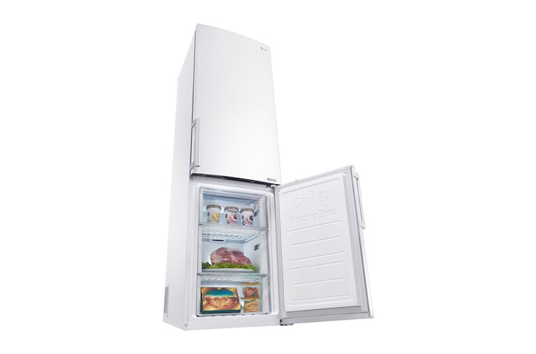 LG Ny Køle-/fryseskabe med Total No Frost, 190cm (nettovolumen 318 liter), GBB59SWGFB