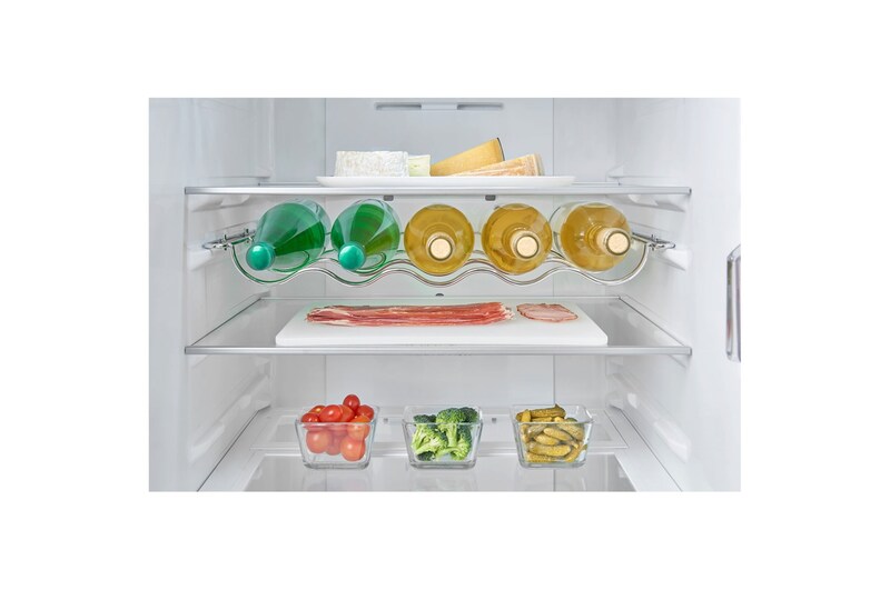 LG Ny Køle-/fryseskabe med Total No Frost, 201cm (nettovolumen 343 liter), GBB60MCSFB