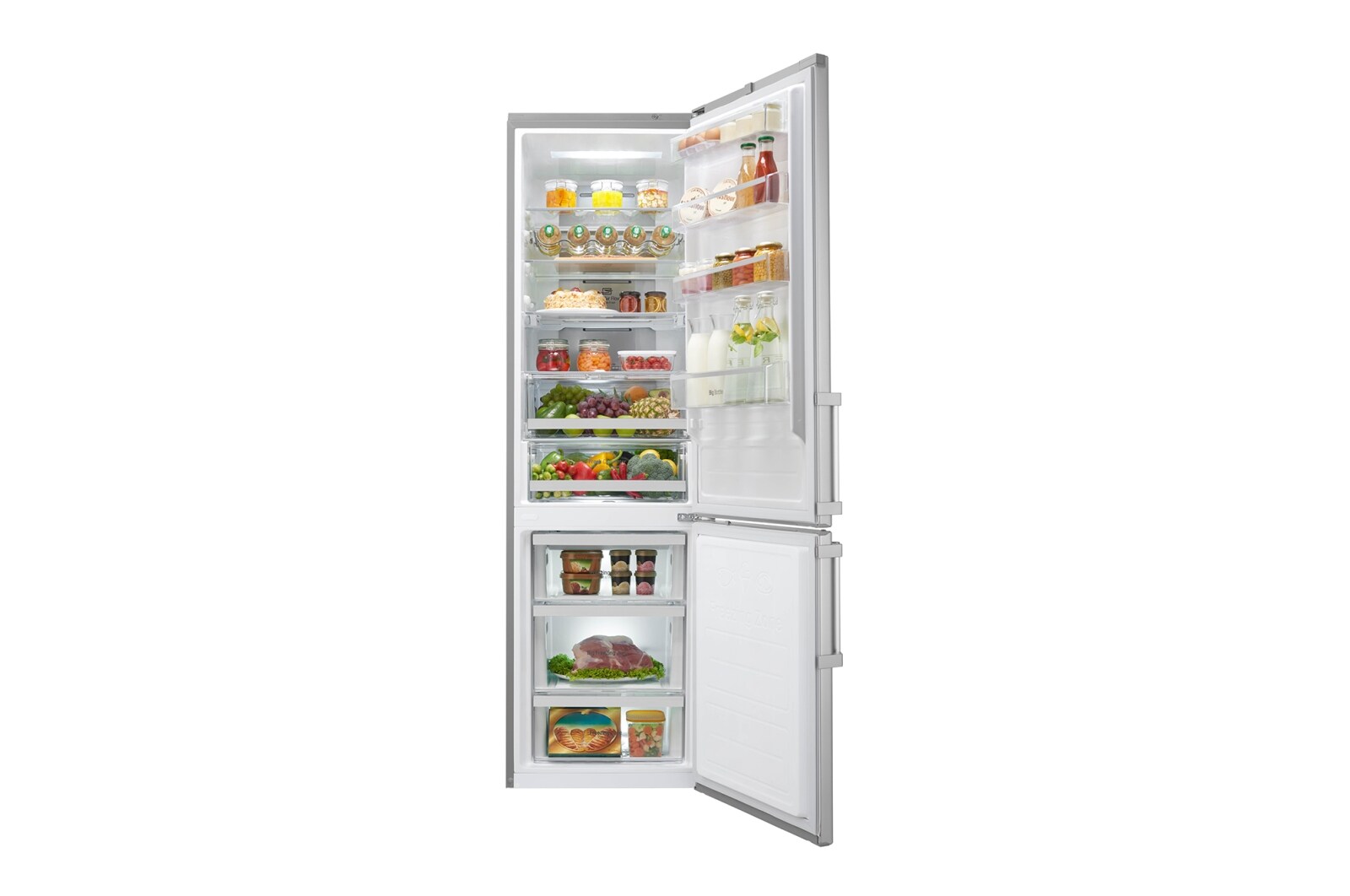 LG Centum Køle-/fryseskabe med Total No Frost, 201cm (nettovolumen 343 liter) , GBB60NSYQE