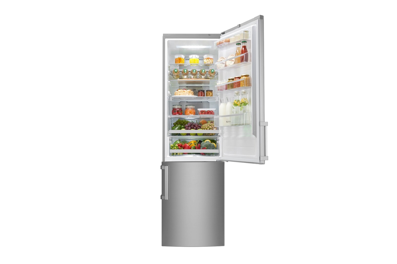 LG Centum Køle-/fryseskabe med Total No Frost, 201cm (nettovolumen 343 liter) , GBB60NSYQE