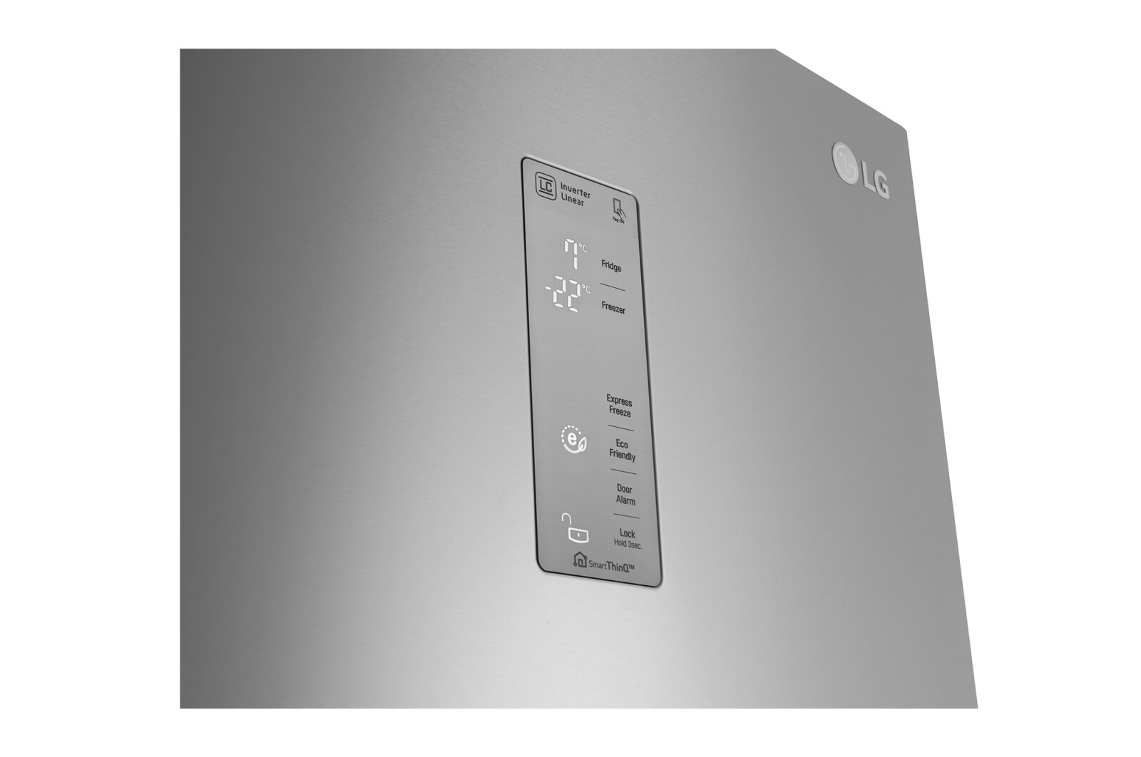 LG Centum Køle-/fryseskabe med Total No Frost, 201cm (nettovolumen 343 liter) , GBB60NSYQE