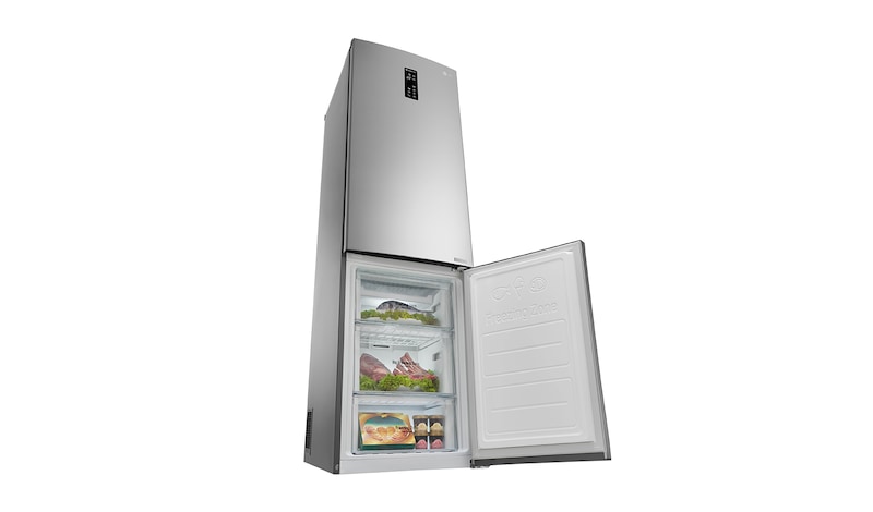 LG Ny Køle-/fryseskabe med Total No Frost, 201cm (nettovolumen 343 liter), GBB60PZDFS