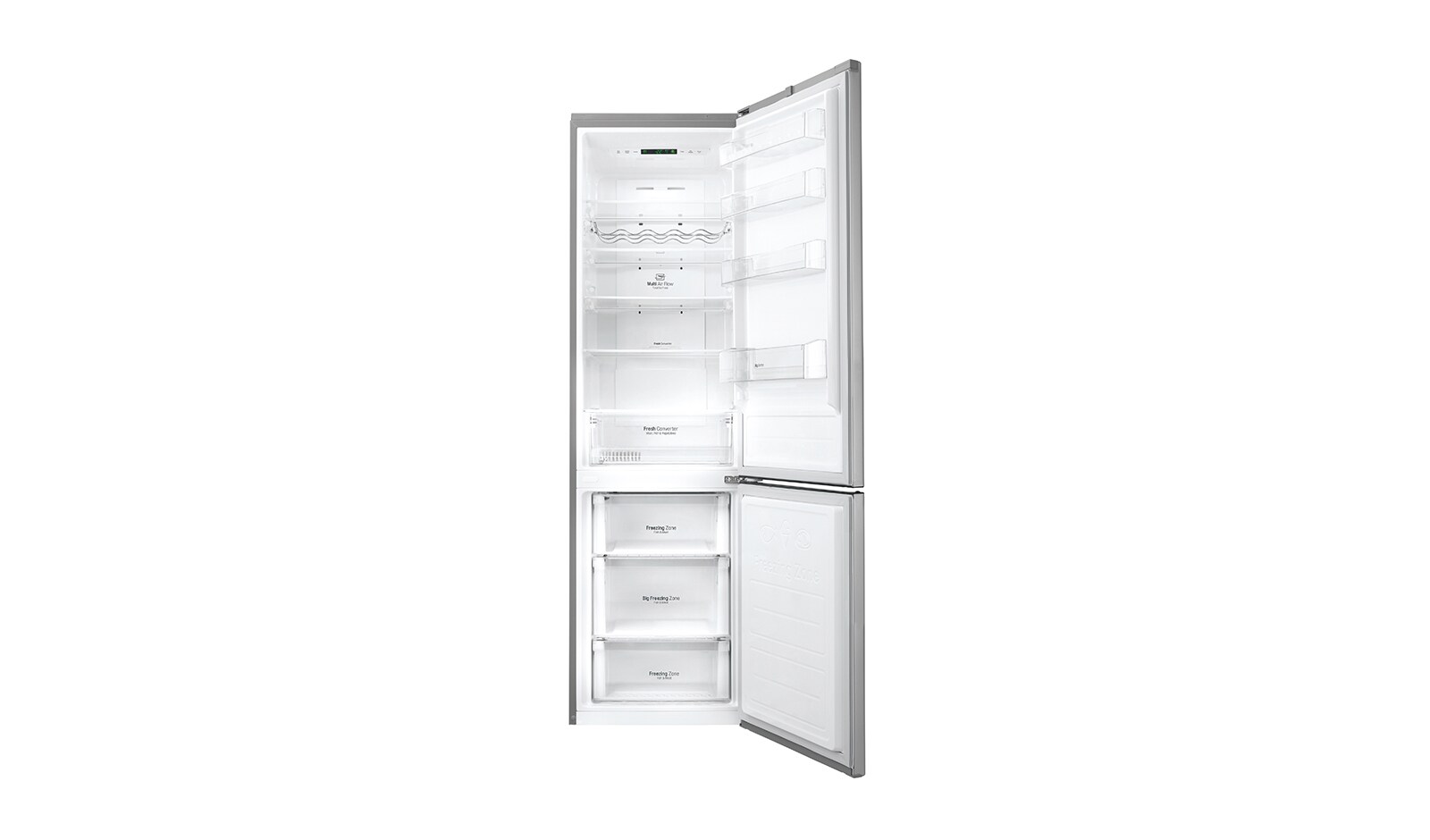 LG Ny Køle-/fryseskabe med Total No Frost, 201cm (nettovolumen 343 liter), GBB60PZEFS