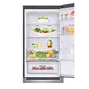 LG 1.86M 341L Kølefryseskab(Shiny Steel) - Energiklasse D, Door Cooling™ og Smart Diagnosis™ med Wi-Fi, GBB61PZFFN
