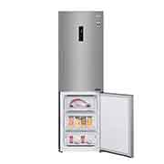 LG 1.86M 341L Kølefryseskab(Shiny Steel) - Energiklasse D, Door Cooling™ og Smart Diagnosis™ med Wi-Fi, GBB61PZFFN