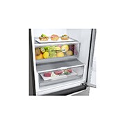 LG 1.86M 341L Kølefryseskab(Shiny Steel) - Energiklasse D, Door Cooling™ og Smart Diagnosis™ med Wi-Fi, GBB61PZFFN