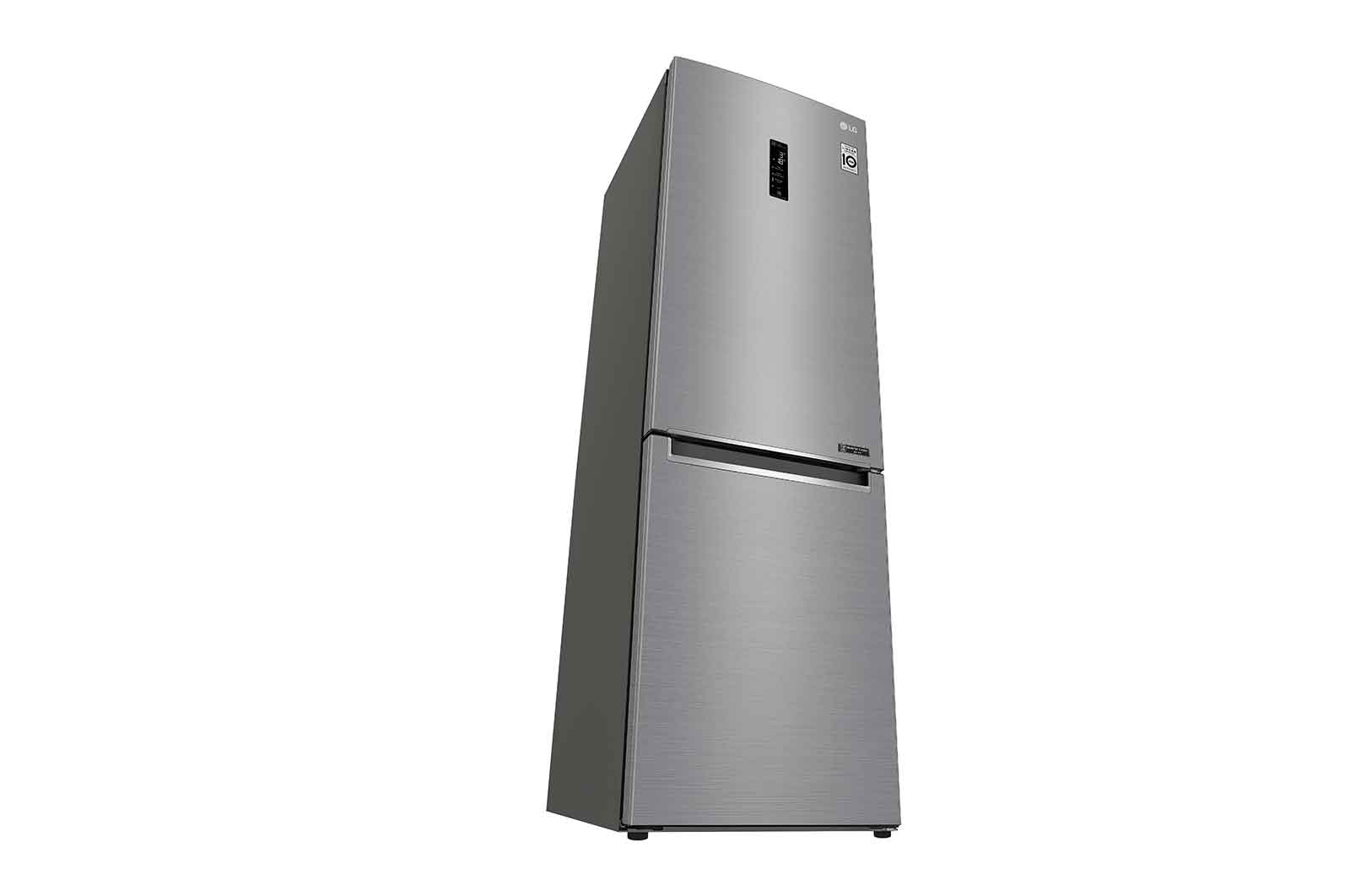 LG 1.86M 341L Kølefryseskab(Shiny Steel) - Energiklasse D, Door Cooling™ og Smart Diagnosis™ med Wi-Fi, GBB61PZFFN