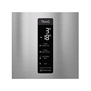 LG 1.86M 341L Kølefryseskab(Shiny Steel) - Energiklasse D, Door Cooling™ og Smart Diagnosis™ med Wi-Fi, GBB61PZFGN