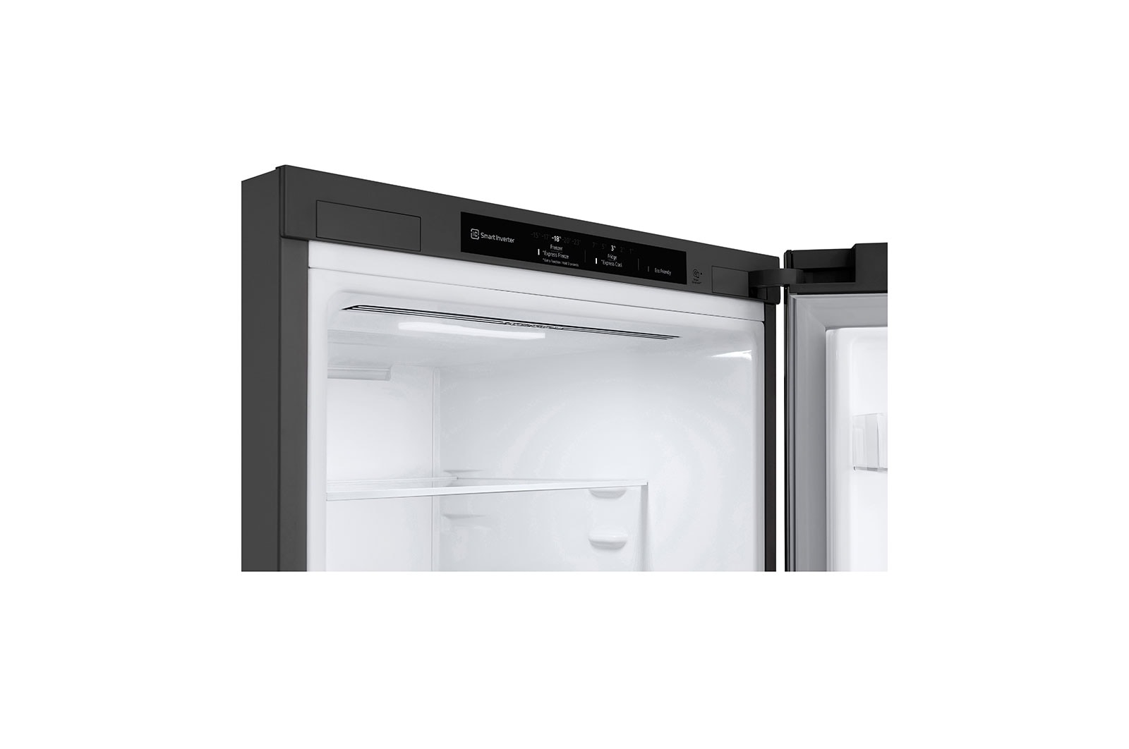 LG 1.86M 341L Kølefryseskab(Shiny Steel) - Energiklasse D, Nature Fresh, Door Cooling+™ og Smart Diagnosis™, GBB61PZGGN