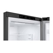 LG 1.86M 341L Kølefryseskab(Shiny Steel) - Energiklasse D, Nature Fresh, Door Cooling+™ og Smart Diagnosis™, GBB61PZGGN