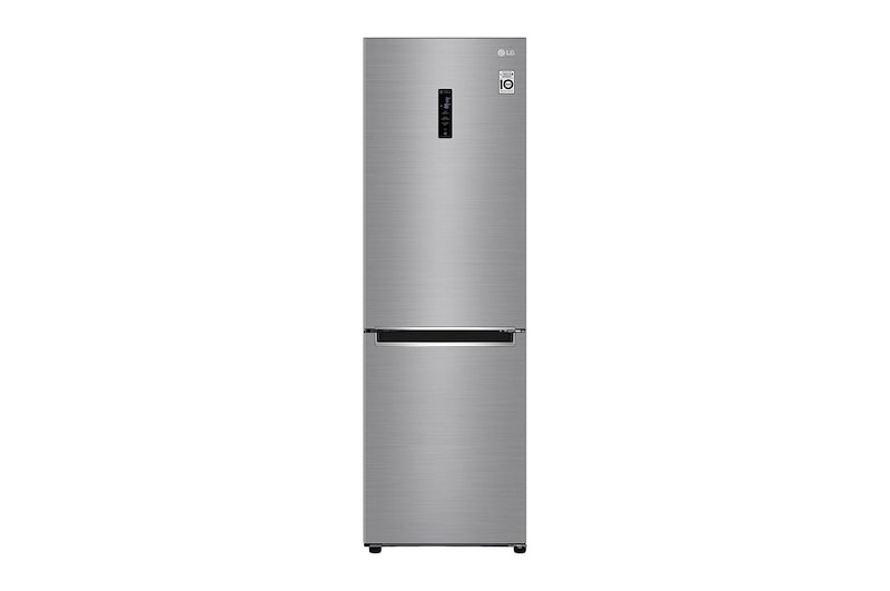 LG 1.86M 341L Kølefryseskab(Shiny Steel) - Energiklasse E, Door Cooling™ og Smart Diagnosis™ med Wi-Fi, GBB61PZHZN