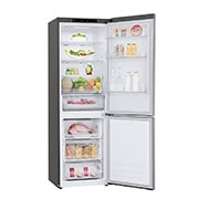 LG 1.86M 341L Kølefryseskab(Shiny Steel) - Energiklasse E, DoorCooling™, GBB61PZJMN