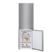 LG 1.86M 341L Kølefryseskab(Shiny Steel) - Energiklasse E, DoorCooling™, GBB61PZJMN