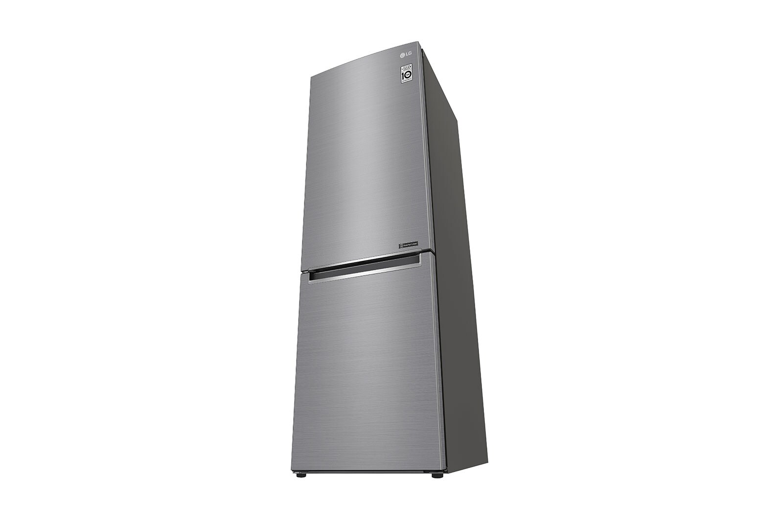 LG 1.86M 341L Kølefryseskab(Shiny Steel) - Energiklasse E, Door Cooling™, GBB61PZJZN