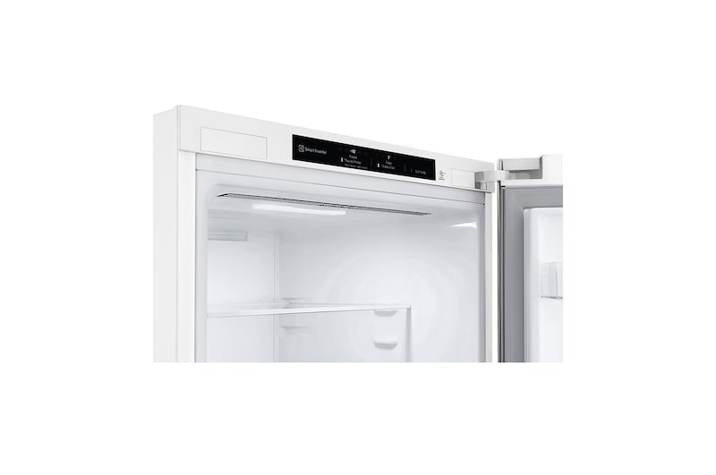 LG 1.86M 341L Kølefryseskab(Hvid) - Energiklasse D,  Nature Fresh, Door Cooling+™ og Smart Diagnosis™, GBB61SWGGN
