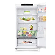 LG 1.86M 341L Kølefryseskab(Hvid) - Energiklasse D,  Nature Fresh, Door Cooling+™ og Smart Diagnosis™, GBB61SWGGN
