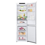 LG 1.86M 341L Kølefryseskab(Hvid) - Energiklasse D,  Nature Fresh, Door Cooling+™ og Smart Diagnosis™, GBB61SWGGN