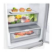 LG 1.86M 341L Kølefryseskab(Hvid) - Energiklasse D,  Nature Fresh, Door Cooling+™ og Smart Diagnosis™, GBB61SWGGN