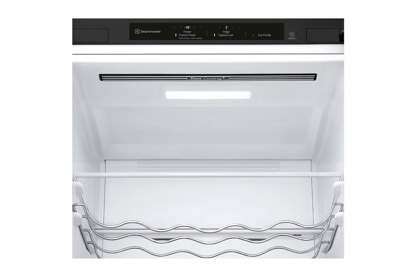 LG 2.03M 384L Kølefryseskab(Matte Black Stainless Steel) - Energiklasse D, Nature Fresh, Door Cooling+™ og Smart Diagnosis™, GBB62MCGGN
