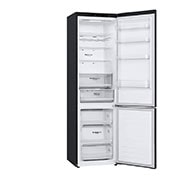 LG 2.03M 384L Kølefryseskab(Matte Black Stainless Steel) - Energiklasse D, Nature Fresh, Door Cooling+™ og Smart Diagnosis™, GBB62MCGGN