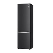 LG 2.03M 384L Kølefryseskab(Matte Black Stainless Steel) - Energiklasse D, Nature Fresh, Door Cooling+™ og Smart Diagnosis™, GBB62MCGGN