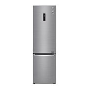 Visning forfra af 2.03M 384L Kølefryseskab(Shiny Steel) - Energiklasse D, Door Cooling™ og Smart Diagnosis™ med Wi-Fi GBB62PZFFN