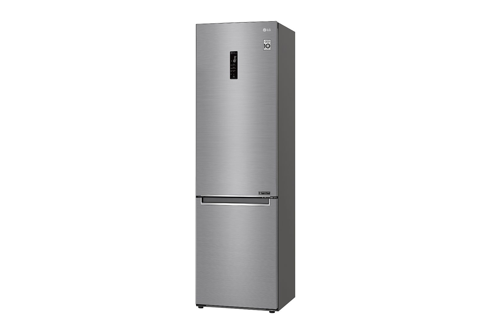 LG 2.03M 384L Kølefryseskab(Shiny Steel) - Energiklasse D, Door Cooling™ og Smart Diagnosis™ med Wi-Fi, GBB62PZFFN
