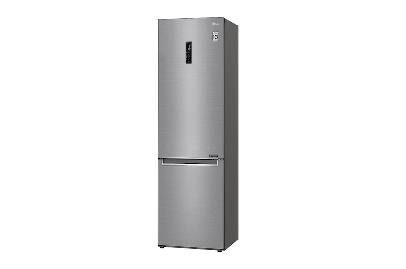 LG 2.03M 384L Kølefryseskab(Shiny Steel) - Energiklasse D, Door Cooling™ og Smart Diagnosis™ med Wi-Fi, GBB62PZFFN