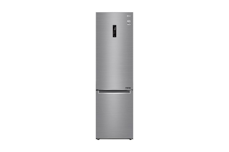 LG 2.03M 384L Kølefryseskab(Shiny Steel) - Energiklasse D, Door Cooling™ og Smart Diagnosis™ med Wi-Fi, GBB62PZFFN
