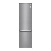 Visning forfra af 2.03M 384L Kølefryseskab(Shiny Steel) - Energiklasse D, Door Cooling™  GBB62PZGFN