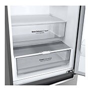 LG 2.03M 384L Kølefryseskab(Shiny Steel) - Energiklasse D, Door Cooling™ , GBB62PZGFN