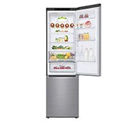 LG 2.03M 384L Kølefryseskab(Shiny Steel) - Energiklasse D, Door Cooling™ , GBB62PZGFN