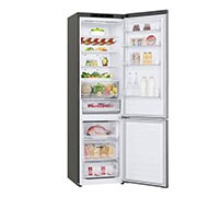 LG 2.03M 384L Kølefryseskab(Shiny Steel) - Energiklasse D, Door Cooling™ , GBB62PZGFN