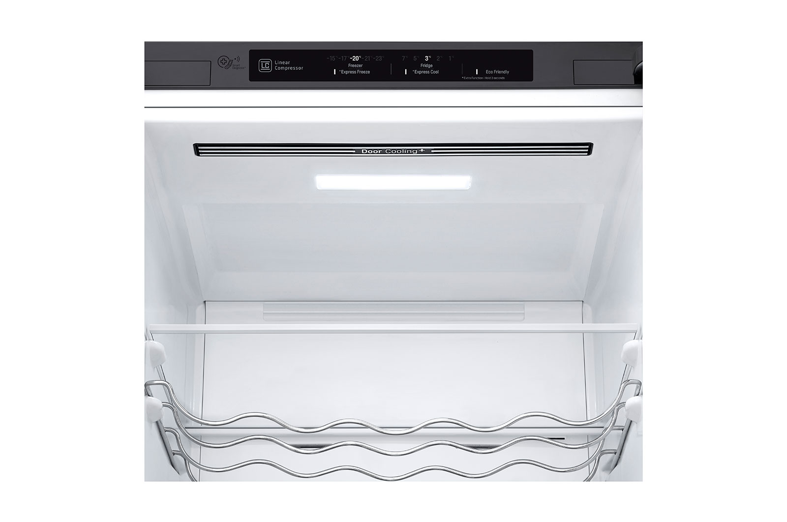 LG 2.03M 384L Kølefryseskab(Shiny Steel) - Energiklasse D, Door Cooling™ , GBB62PZGFN