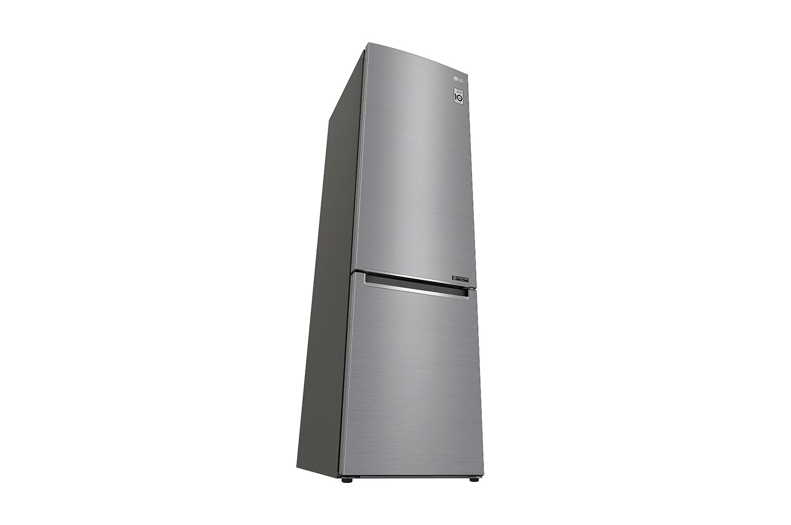 LG 2.03M 384L Kølefryseskab(Shiny Steel) - Energiklasse D, Door Cooling™ , GBB62PZGFN
