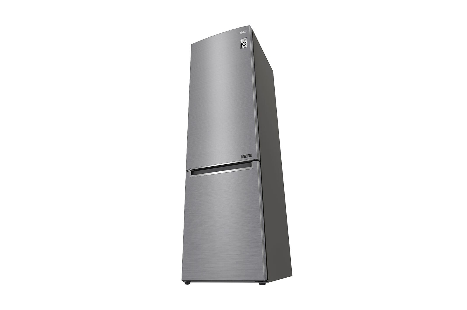 LG 2.03M 384L Kølefryseskab(Shiny Steel) - Energiklasse D, Door Cooling™ , GBB62PZGFN