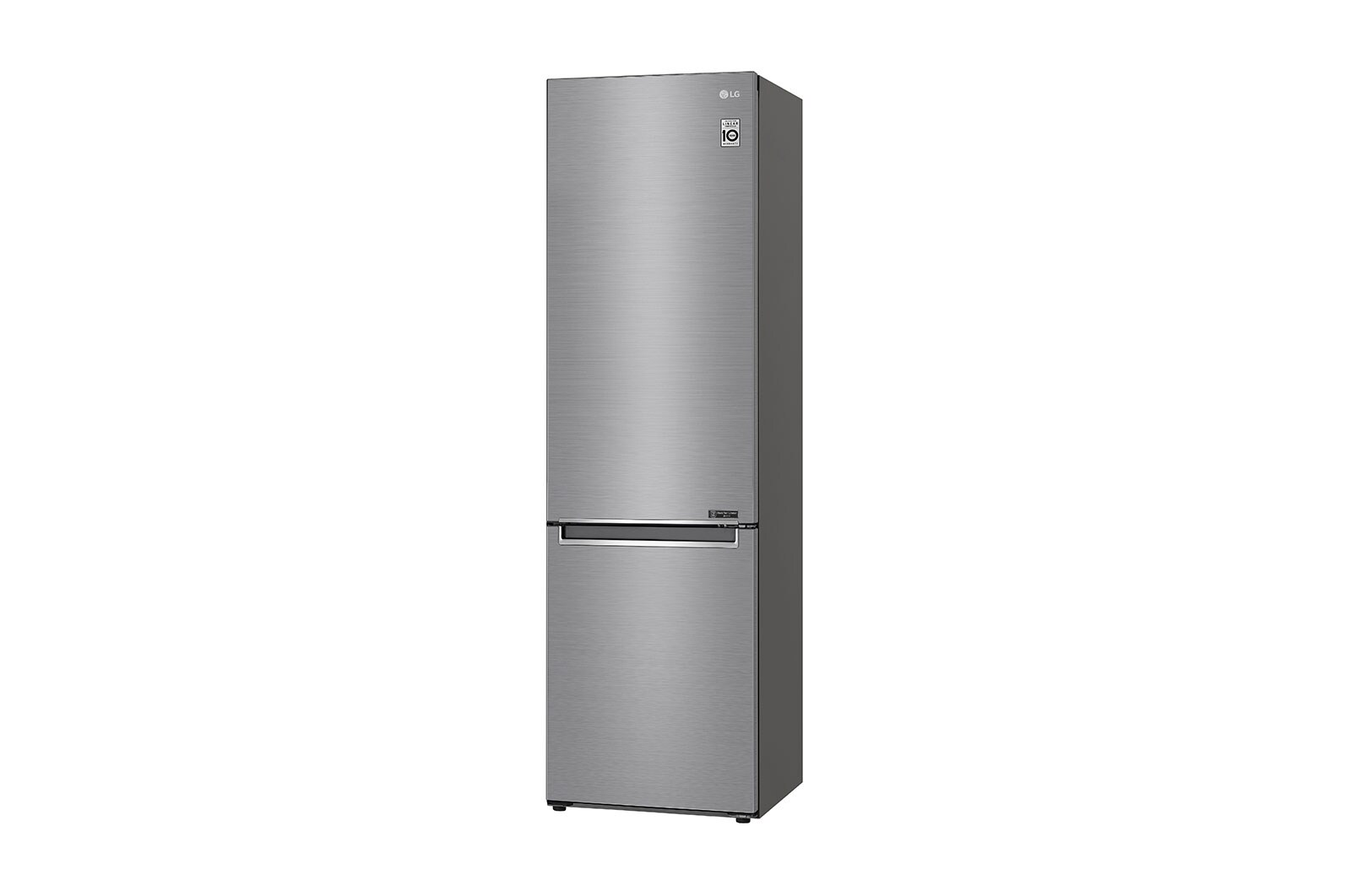 LG 2.03M 384L Kølefryseskab(Shiny Steel) - Energiklasse D, Door Cooling™ , GBB62PZGFN