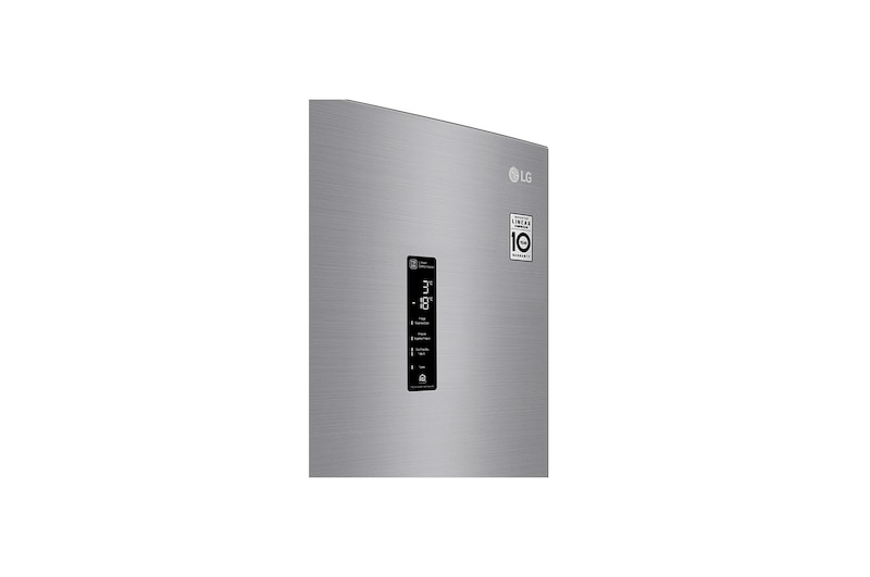 LG 2.03M 384L Kølefryseskab(Shiny Steel) - Energiklasse E, Door Cooling™ og Smart Diagnosis™ med Wi-Fi, GBB62PZHZN