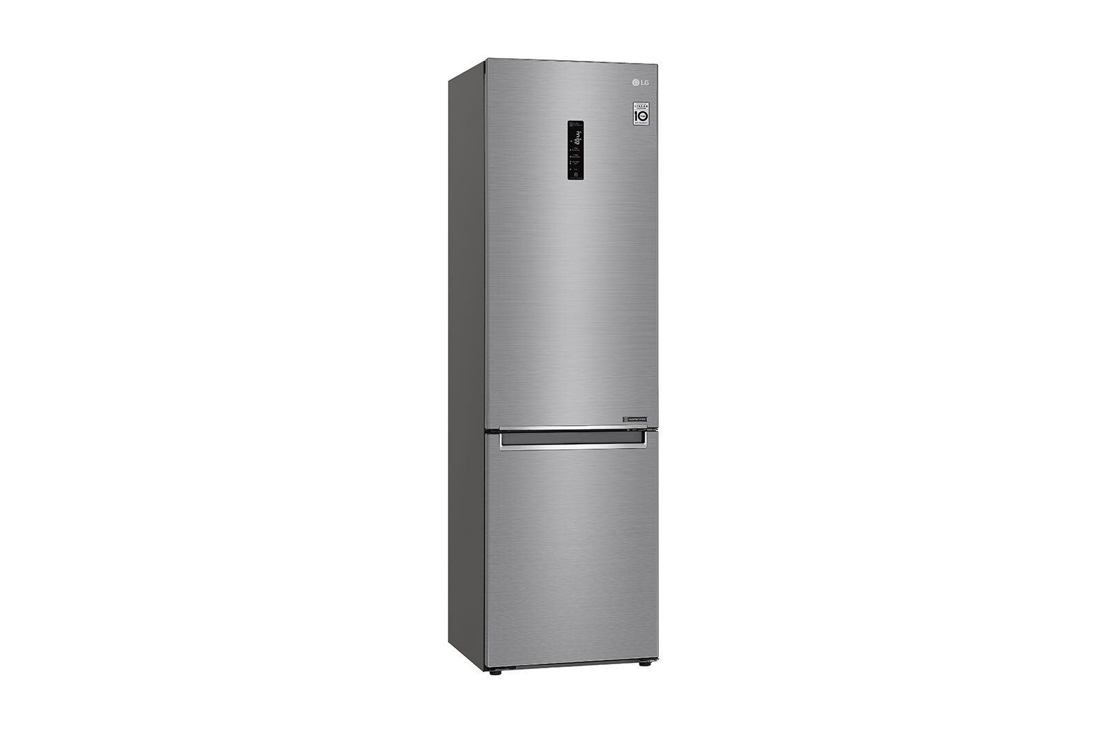 LG 2.03M 384L Kølefryseskab(Shiny Steel) - Energiklasse E, Door Cooling™ og Smart Diagnosis™ med Wi-Fi, GBB62PZHZN