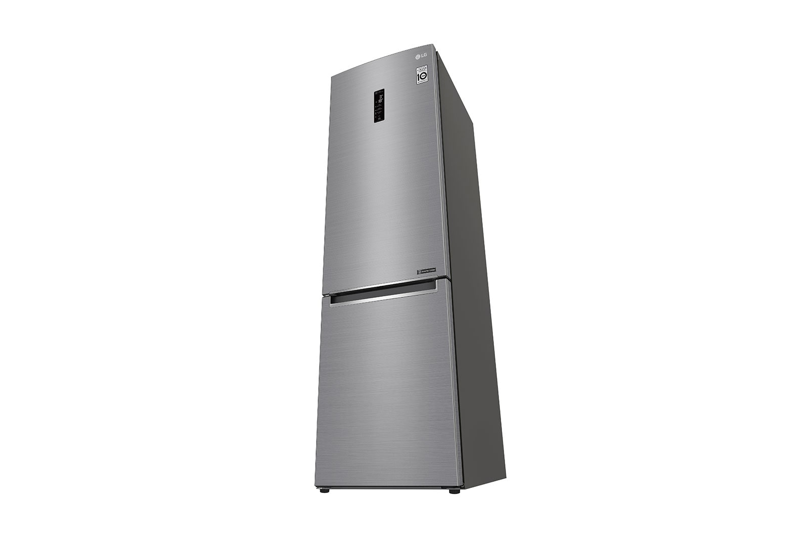 LG 2.03M 384L Kølefryseskab(Shiny Steel) - Energiklasse E, Door Cooling™ og Smart Diagnosis™ med Wi-Fi, GBB62PZHZN