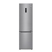 Visning forfra af 2.03M 384L Kølefryseskab(Shiny Steel) - Energiklasse E, Door Cooling™ og Smart Diagnosis™ med Wi-Fi GBB62PZHZN