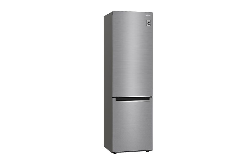 LG 2.03M 384L Kølefryseskab(Shiny Steel) - Energiklasse E, Door Cooling™ , GBB62PZJZN