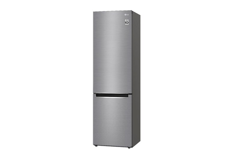 LG 2.03M 384L Kølefryseskab(Shiny Steel) - Energiklasse E, Door Cooling™ , GBB62PZJZN