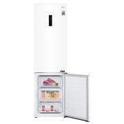 LG 2.03M 384L Kølefryseskab(Hvid) - Energiklasse D, Door Cooling™ og Smart Diagnosis™ med Wi-Fi, GBB62SWFFN