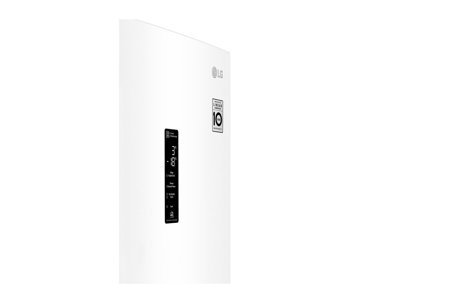LG 2.03M 384L Kølefryseskab(Hvid) - Energiklasse D, Door Cooling™ og Smart Diagnosis™ med Wi-Fi, GBB62SWFFN