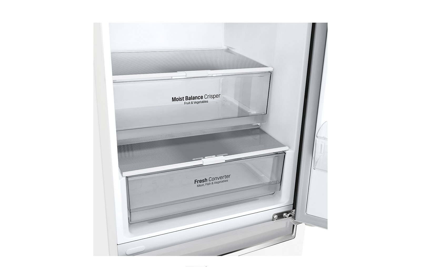 LG 2.03M 384L Kølefryseskab(Hvid) - Energiklasse D, Door Cooling™ , GBB62SWGFN