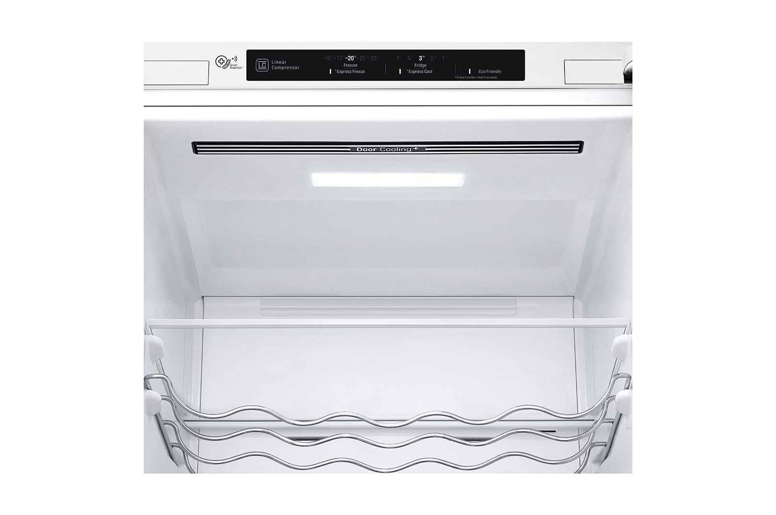 LG 2.03M 384L Kølefryseskab(Hvid) - Energiklasse D, Door Cooling™ , GBB62SWGFN