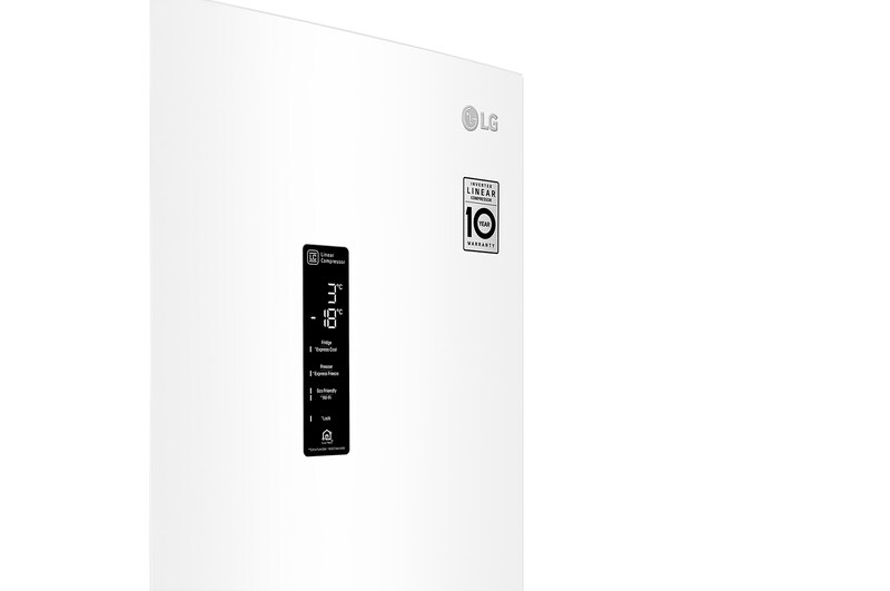 LG 2.03M 384L Kølefryseskab(Hvid) - Energiklasse E, Door Cooling™ og Smart Diagnosis™ med Wi-Fi, GBB62SWHZN